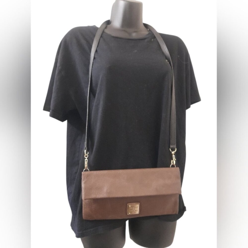Dooney & Bourke - Shoulder Hand Clutch Bag - Brown - Picture 14 of 16